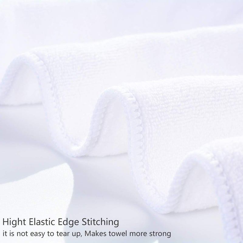 Mars wings Oversized Microfiber Bath Towel (Bath Sheet), 1 Pack (32 x 71 Inch), Extra Large Super Absorbent, Quick Fast Dry, Soft Eco-Friendly Towel for Body, Bathroom, Travel (1PCS White) - Image 3